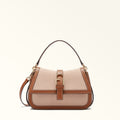Furla Flow M Top Handle in Brown - Bags 