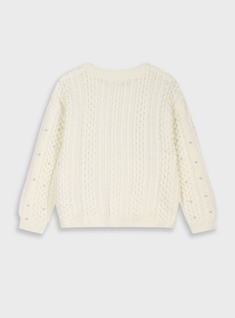 Children's Offwhite Blouse For Girl