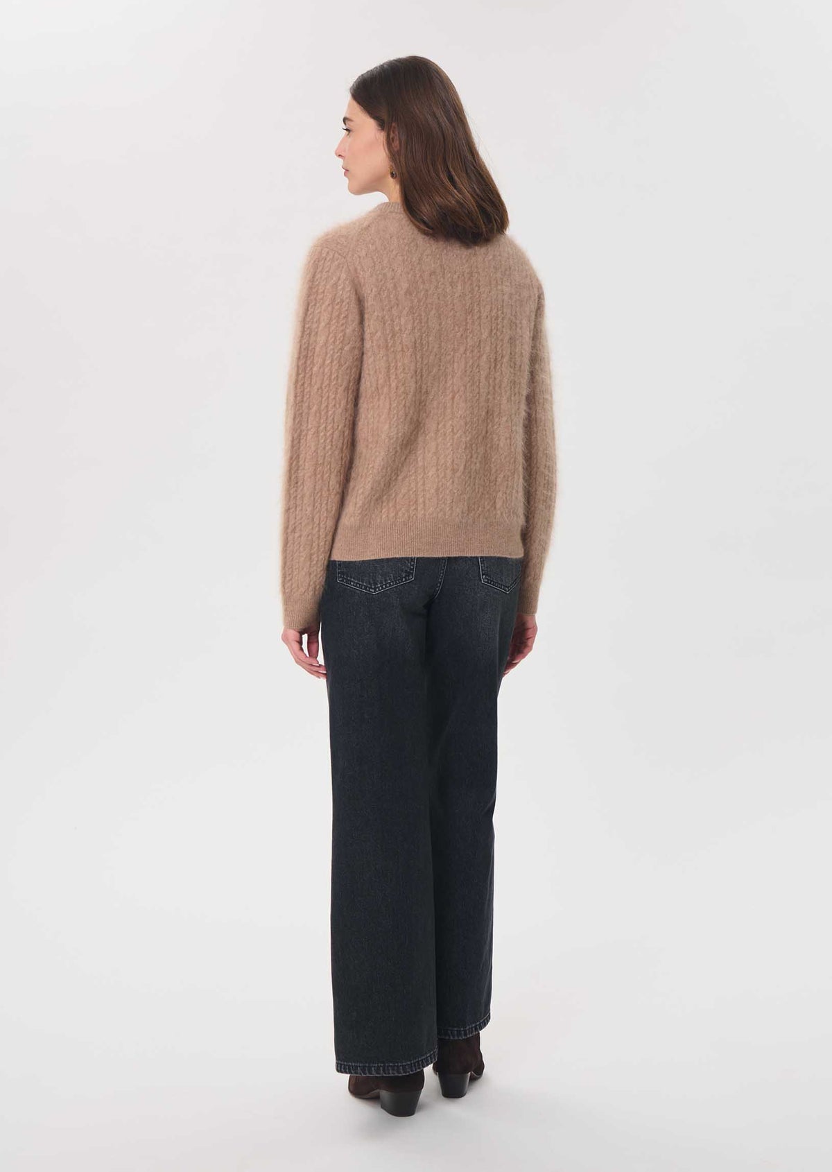 Ginette cardigan in camel wool by Tara Jarmon