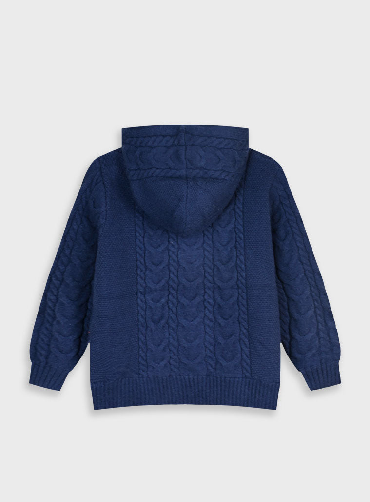 Children's Navy Cardigan For Boy