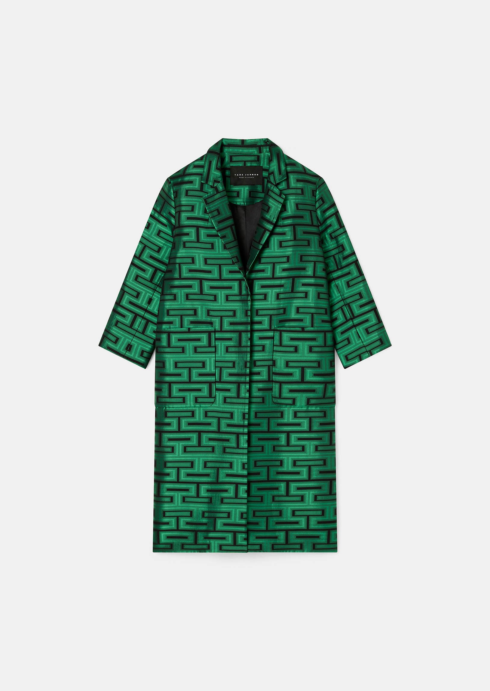 Martin Green With Graphic Print Coat by Tara Jarmon Lebanon
