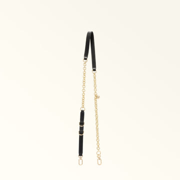 Furla Delia Personalizable Chain Shoulder Strap in Black - Accessories 