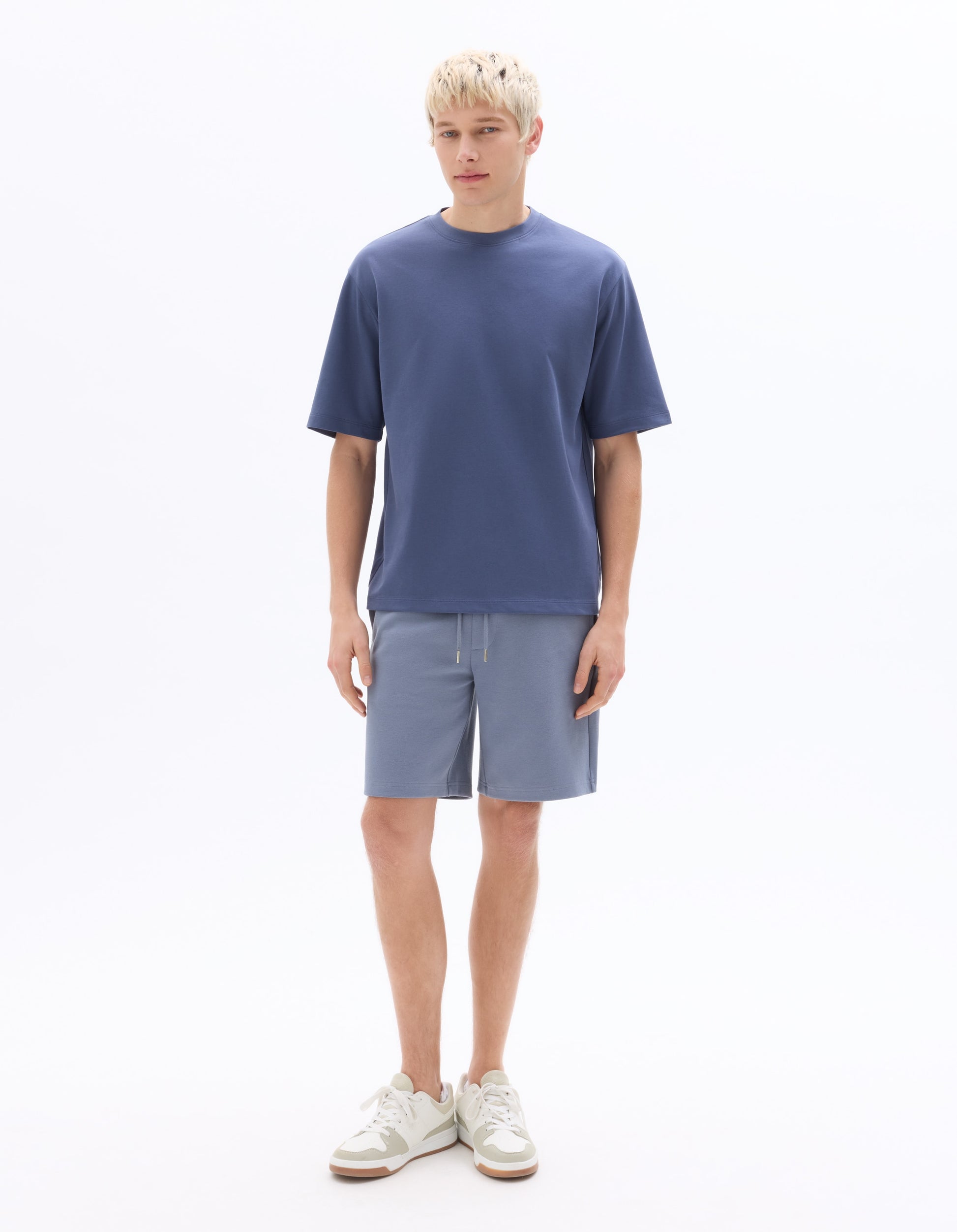 Celio Cotton Blend Bermuda - Grey