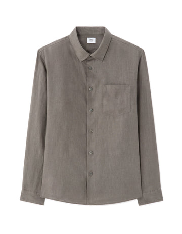 Celio 100% Linen Regular Fit Shirt - Grey