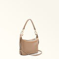 Furla Tonie Mini Hobo Bag In Leather