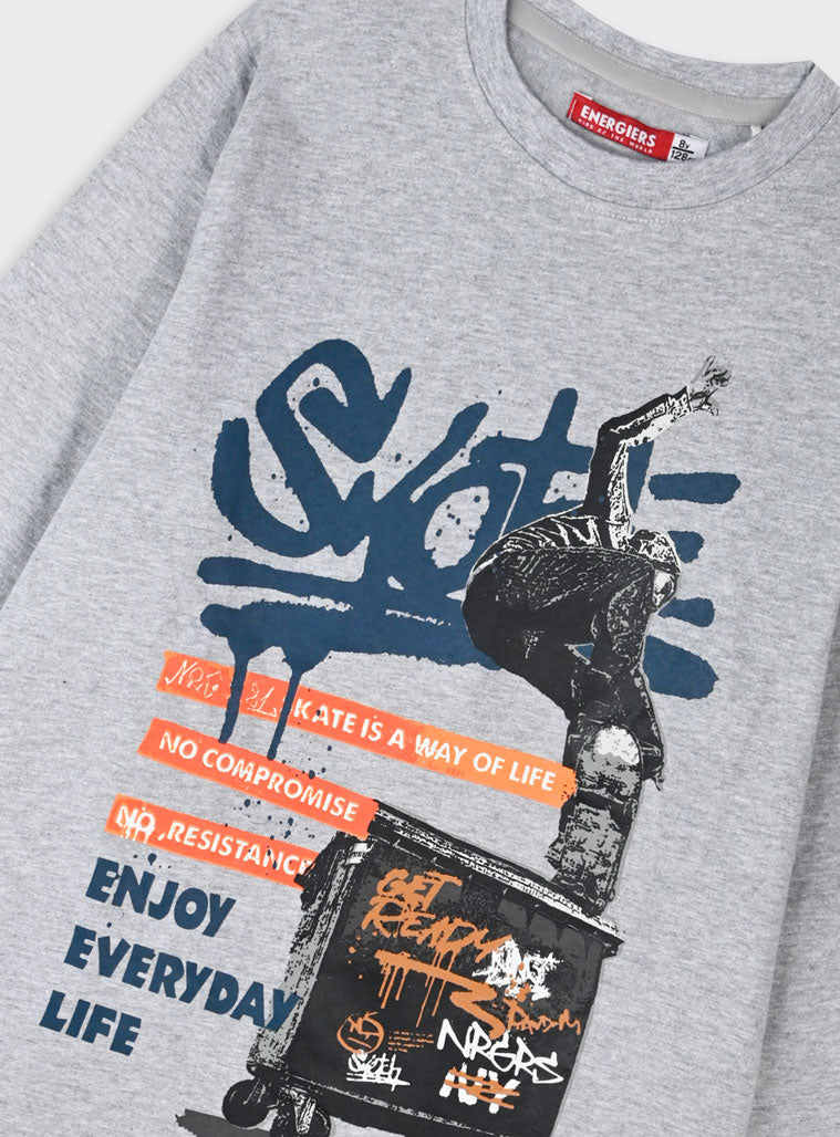 Children's Grey Blouse For Boy