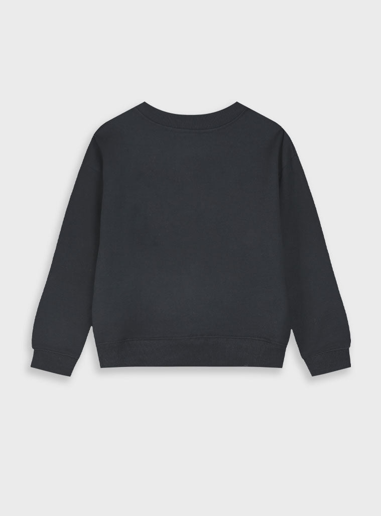 Children's Black Blouse Fleece For Girl