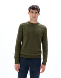 Kaki Crew Neck Jumper - Celio Lebanon