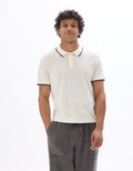 Ecru Short Sleeves Polo - Celio Lebanon