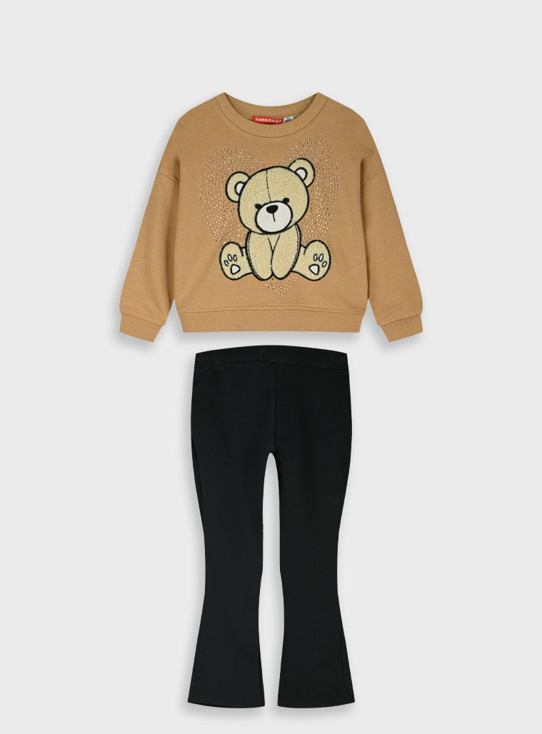 Cotton Girl Set - Black