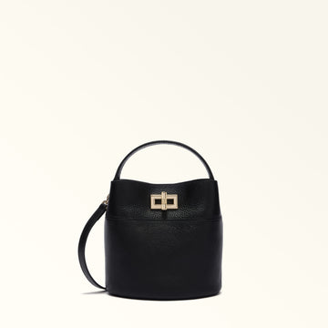 Furla Amelia Mini Bucket Bag in Black - Bags 