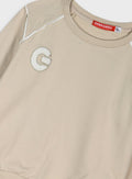 Children's Offwhite Tracksuit(Blouse,Trousers) For Girl