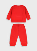  Red Infant'S Tracksuit (Blouse,Trousers) For Boy