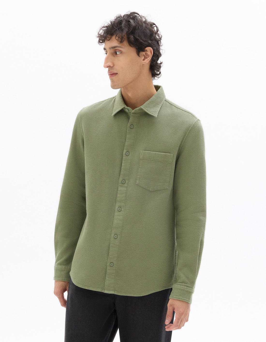 Regular fit waffle effect shirt Celio