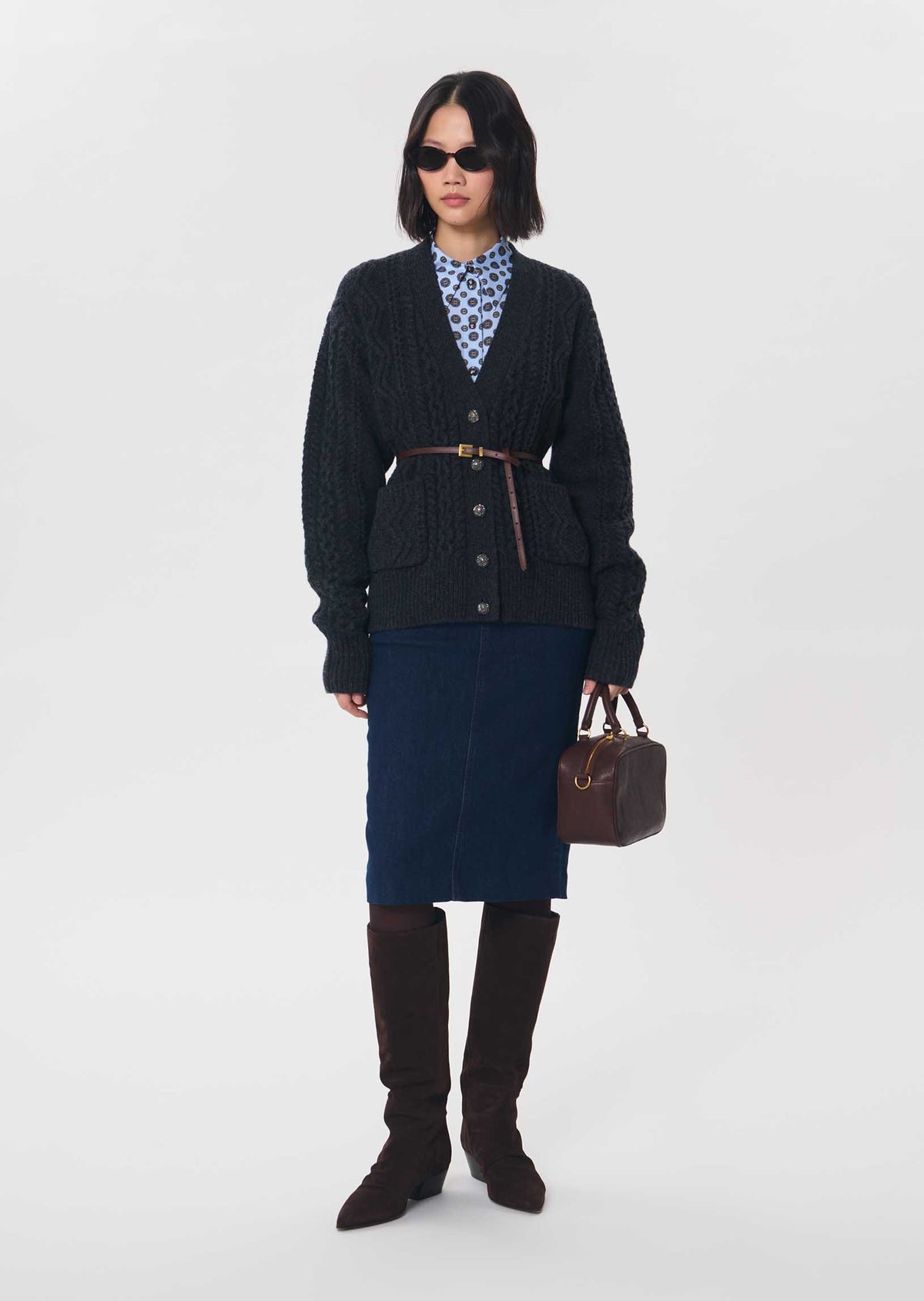 Jane skirt in navy by Tara Jarmon