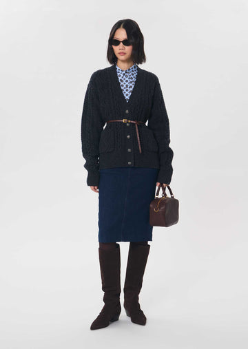 Jane skirt in navy by Tara Jarmon