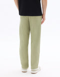 Celio Regular Fit Ribbed 100% Cotton Joggers - Green