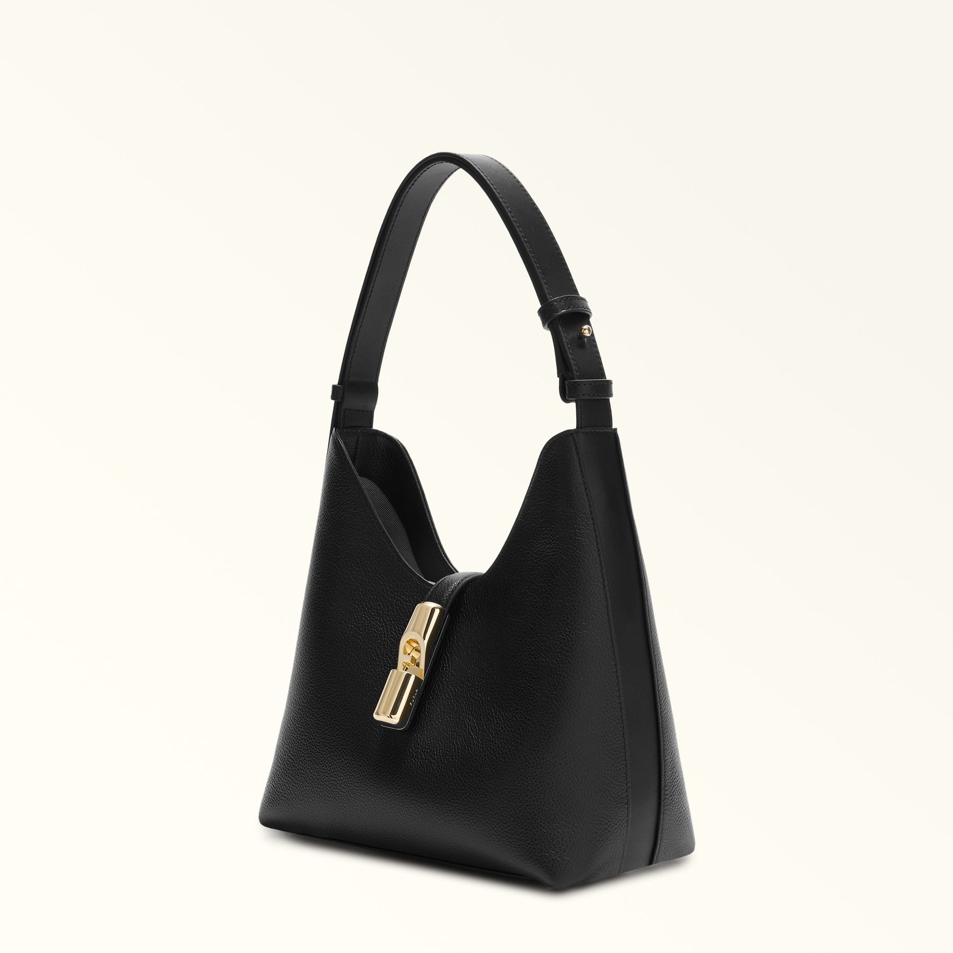 Furla Goccia S Hobo in Black - Bags 