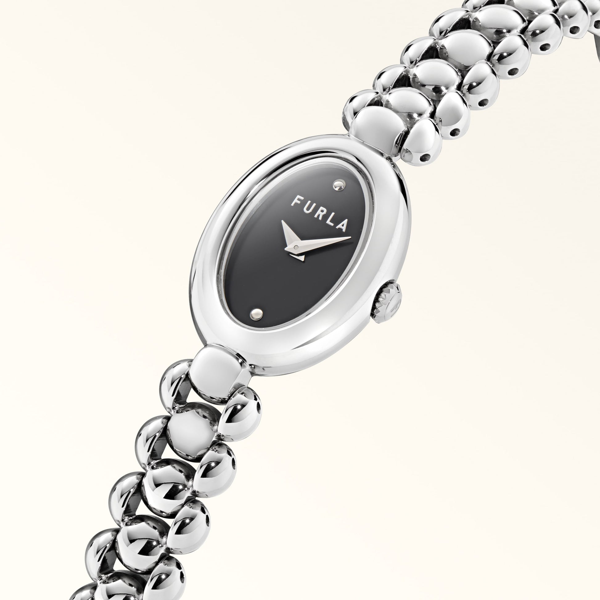 Furla Delizia Oval Case Watch 26X20Mm in Black - Watches 