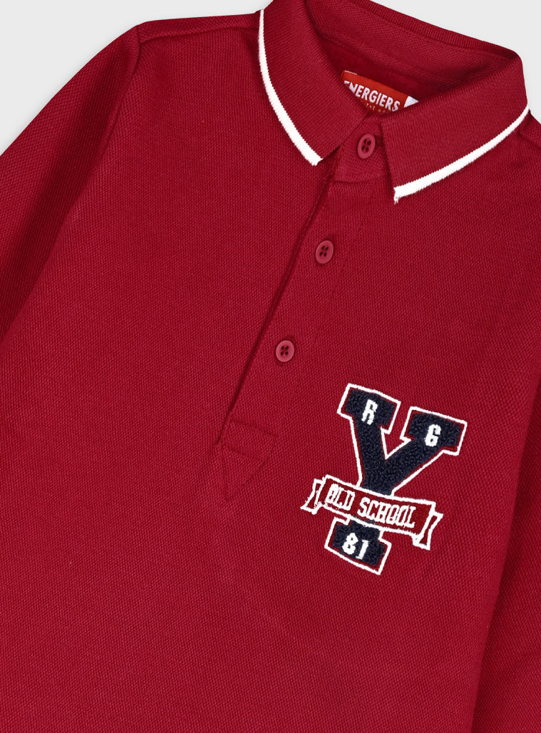 Children's Burgundy Blouse For Boy