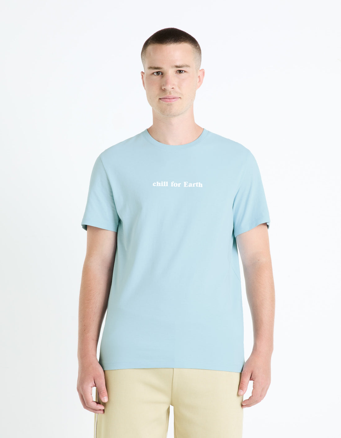 FETHEART BABY BLUE SS TSHIRT - Celio lebanon