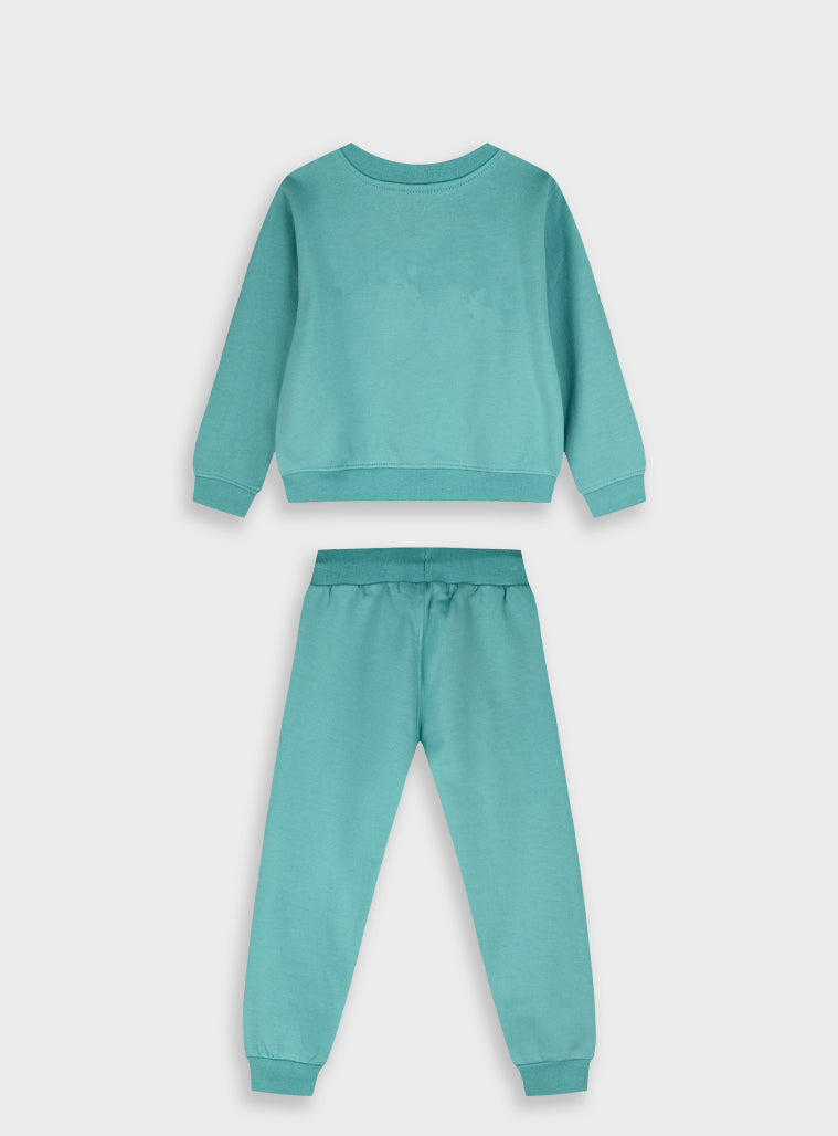Cotton Girl Tracksuit - Ice Green