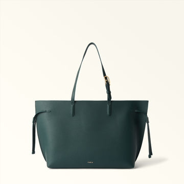 Furla Ava L Tote W/Zip in White - Bags 