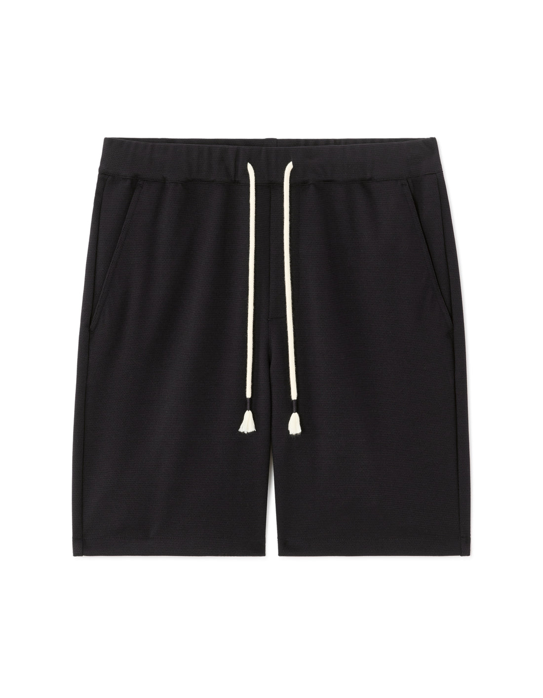 Celio Black Pique Knit Bermuda Shorts - Black