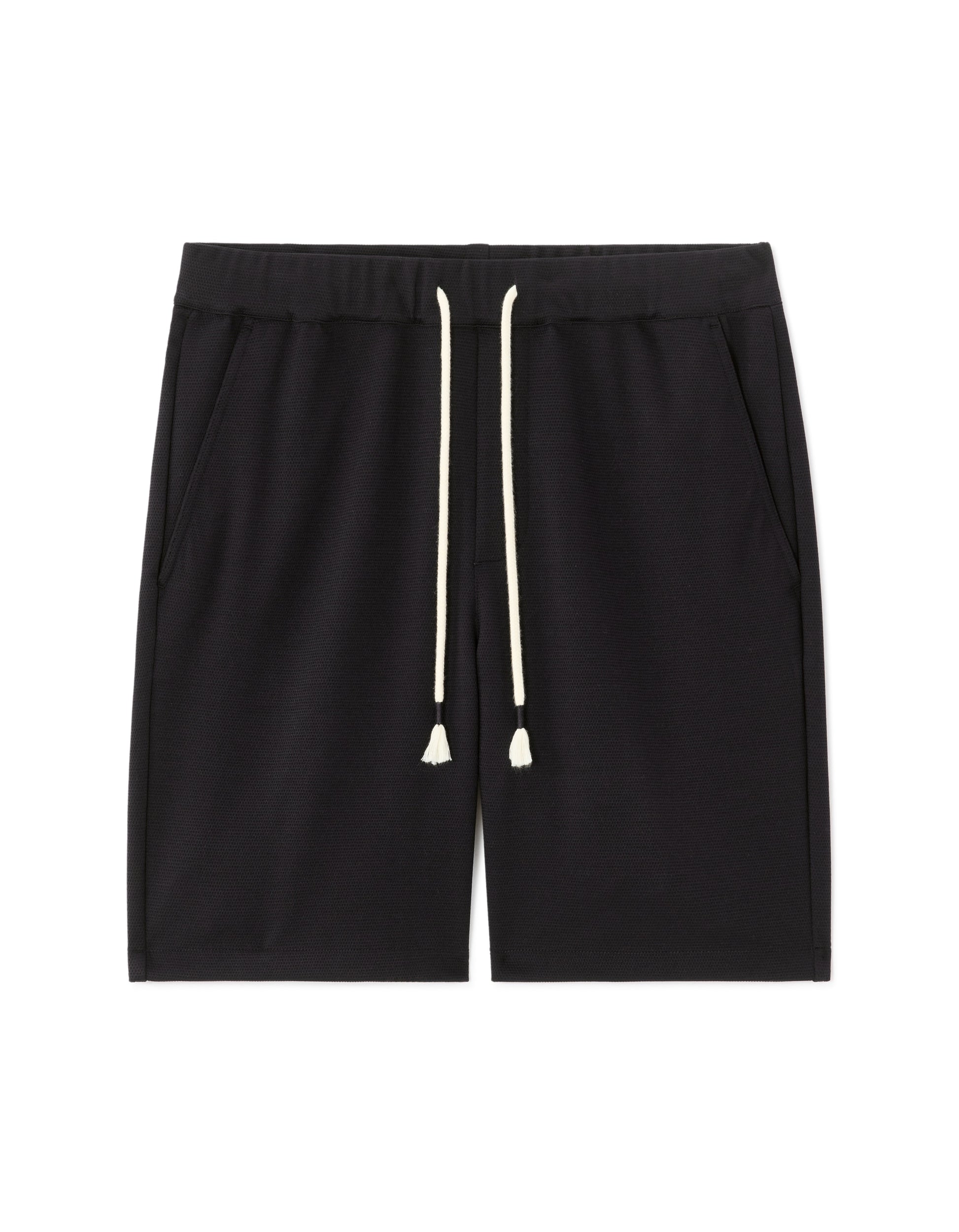 Celio Black Pique Knit Bermuda Shorts - Black