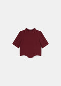 Tilda Burgundy Double Canvas Top by Tara Jarmon Lebanon