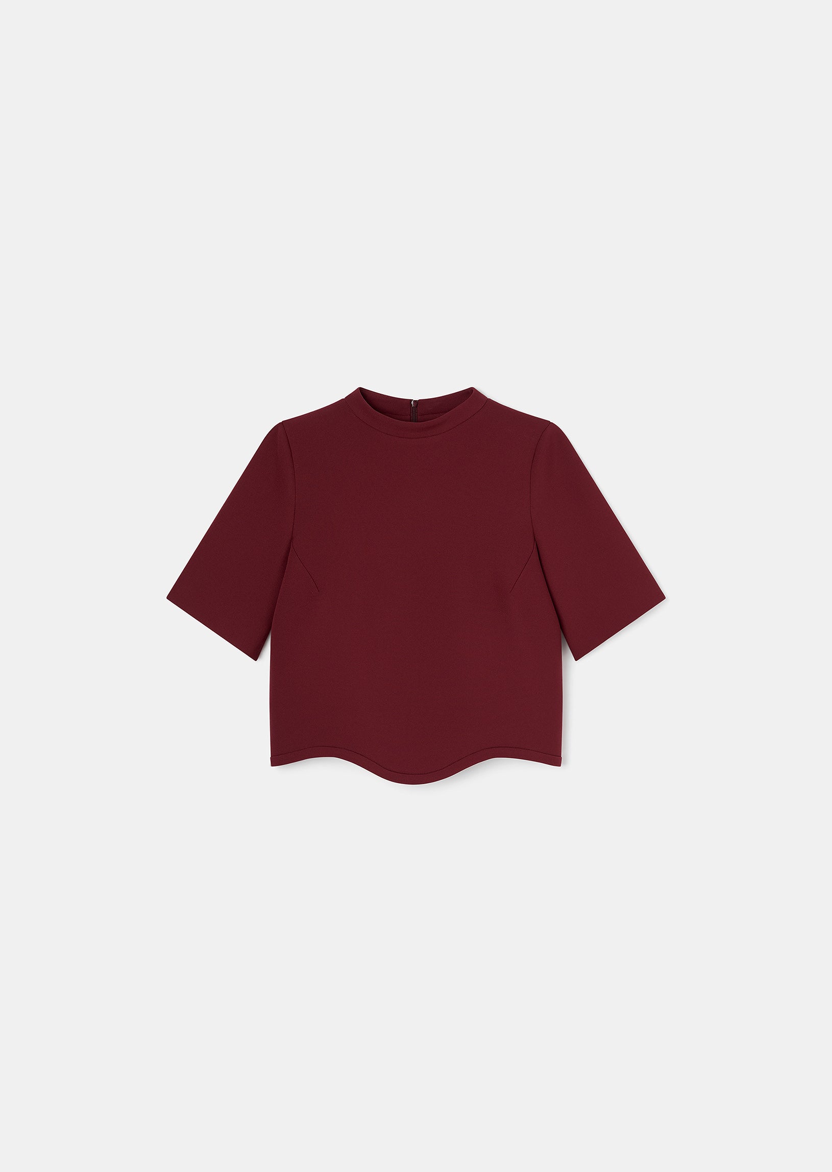 Tilda Burgundy Double Canvas Top by Tara Jarmon Lebanon