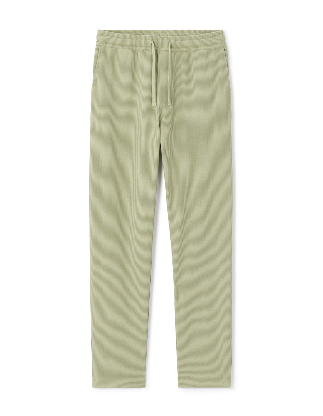 Celio Regular Fit Ribbed 100% Cotton Joggers - Green