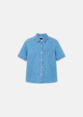 shirt in blue denim