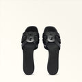 Furla Cilindro Mule Sandal T.50 in Black - Shoes 