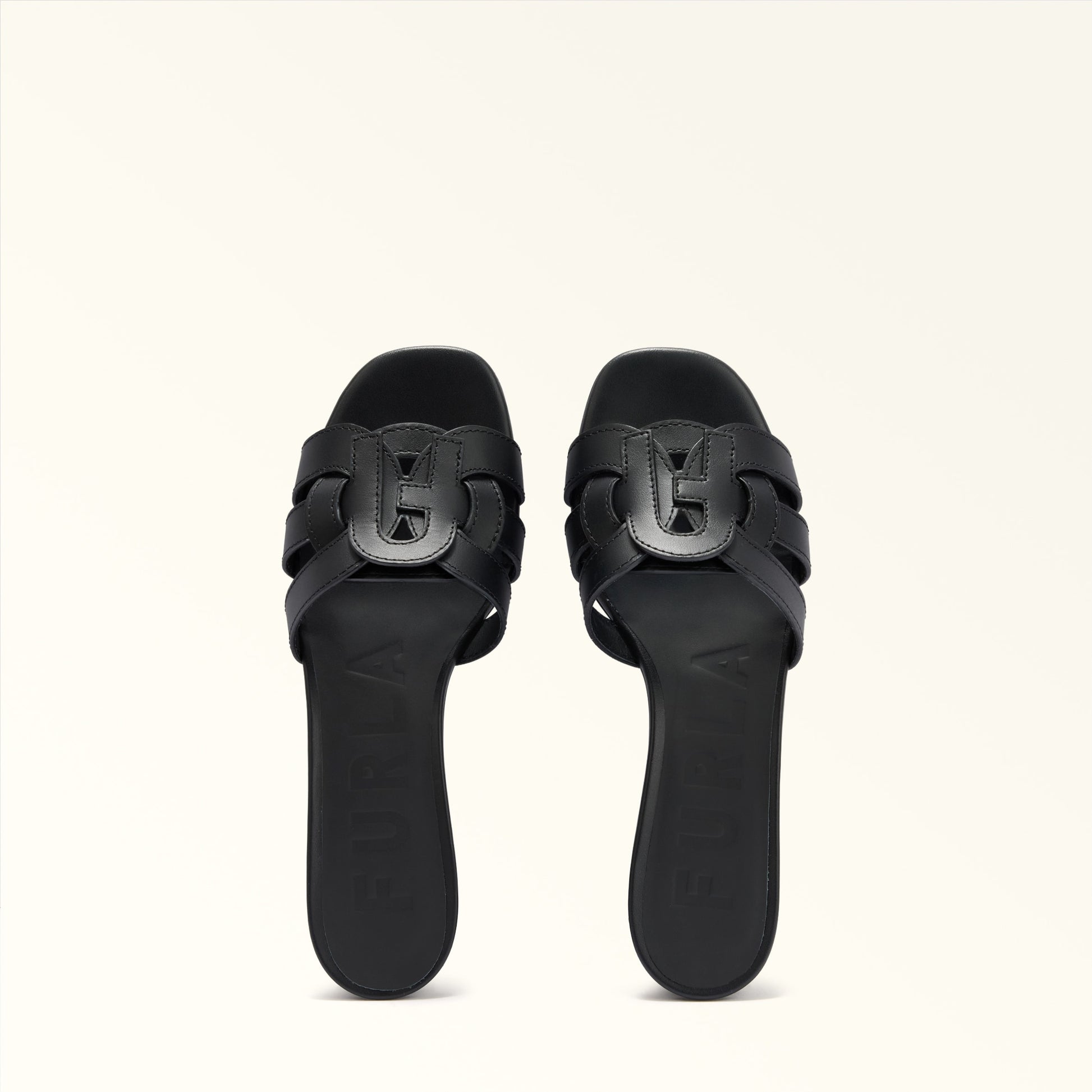 Furla Cilindro Mule Sandal T.50 in Black - Shoes 