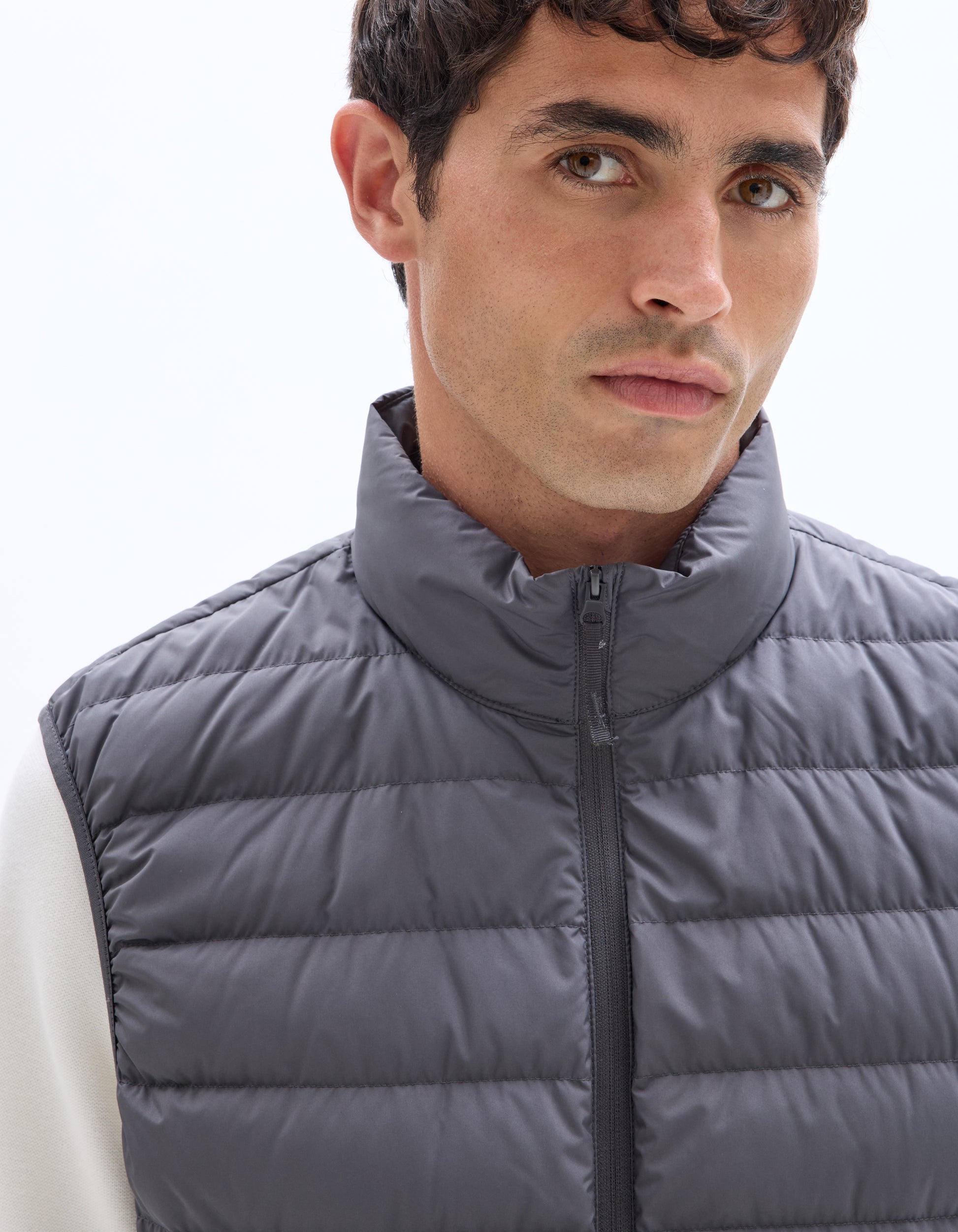Dark Grey Puffy Jacket - Celio Lebanon