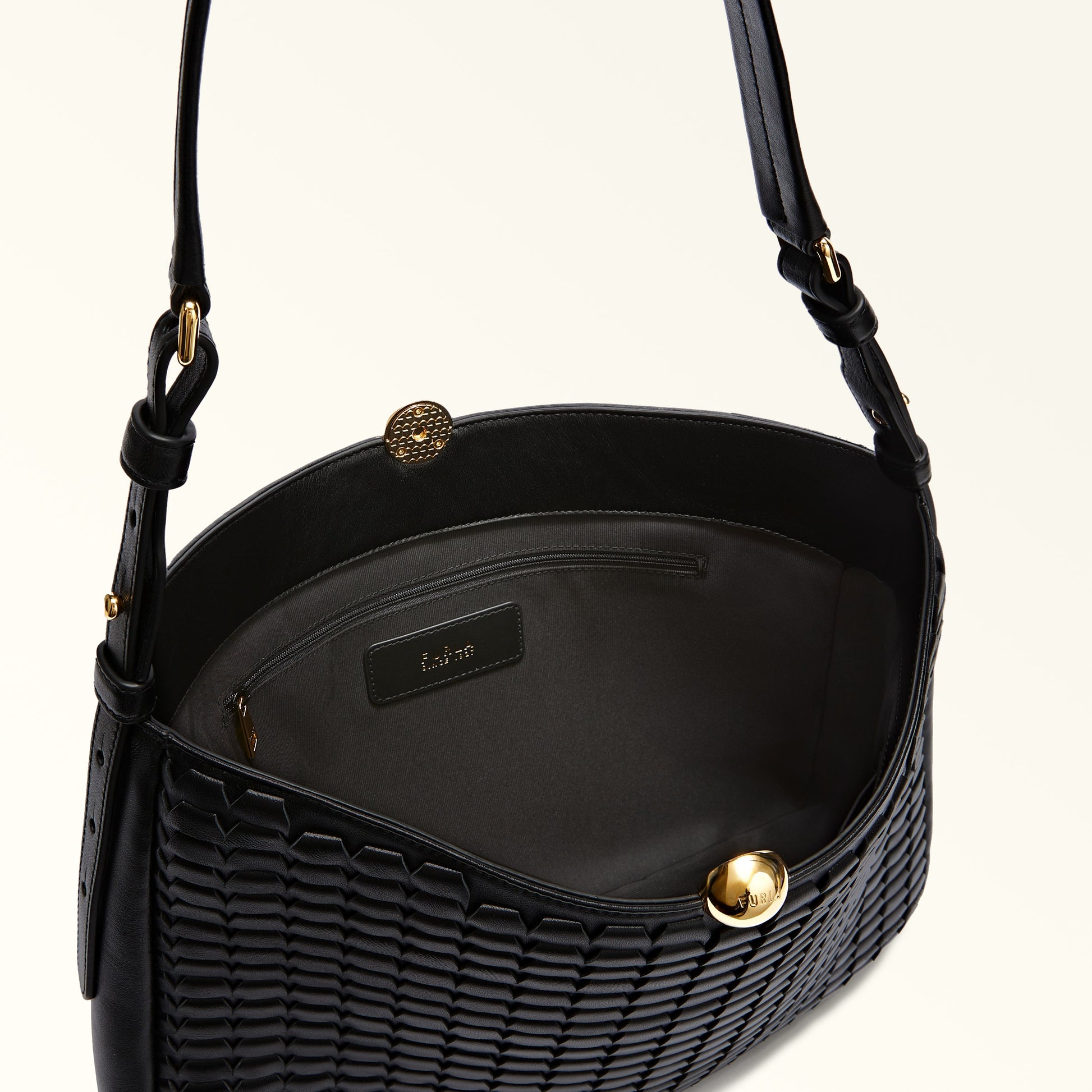 Shoulder Bag F5S-Furla Sfera Soft Nero