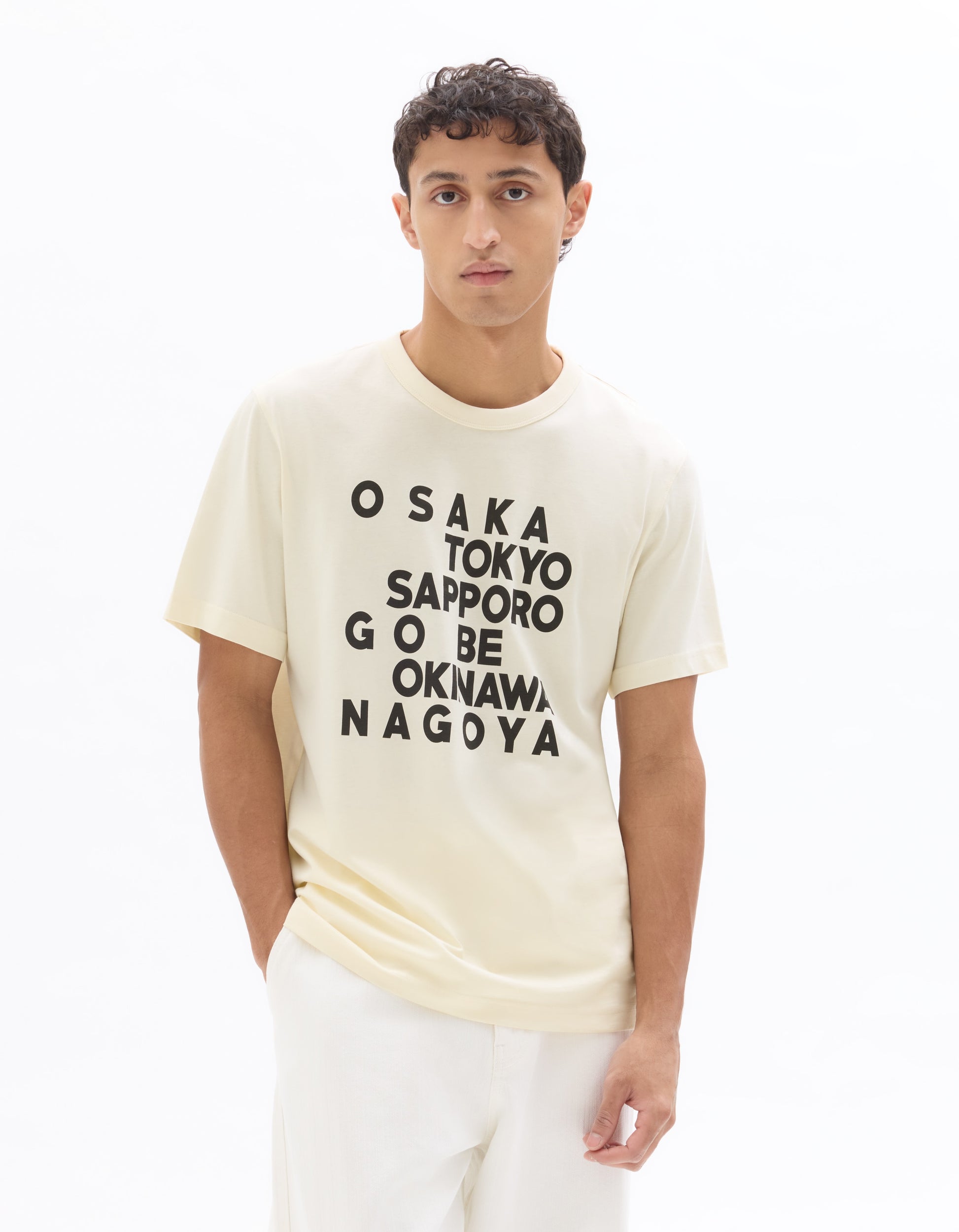 Celio Cotton Short Sleeves Tshirt - White