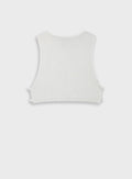 Children's Offwhite Blouse Vest For Girl