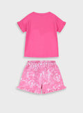 Pink Set(Blouse,Shorts) for Girls