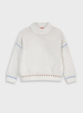 Children's Offwhite Blouse Knitwear For Girl