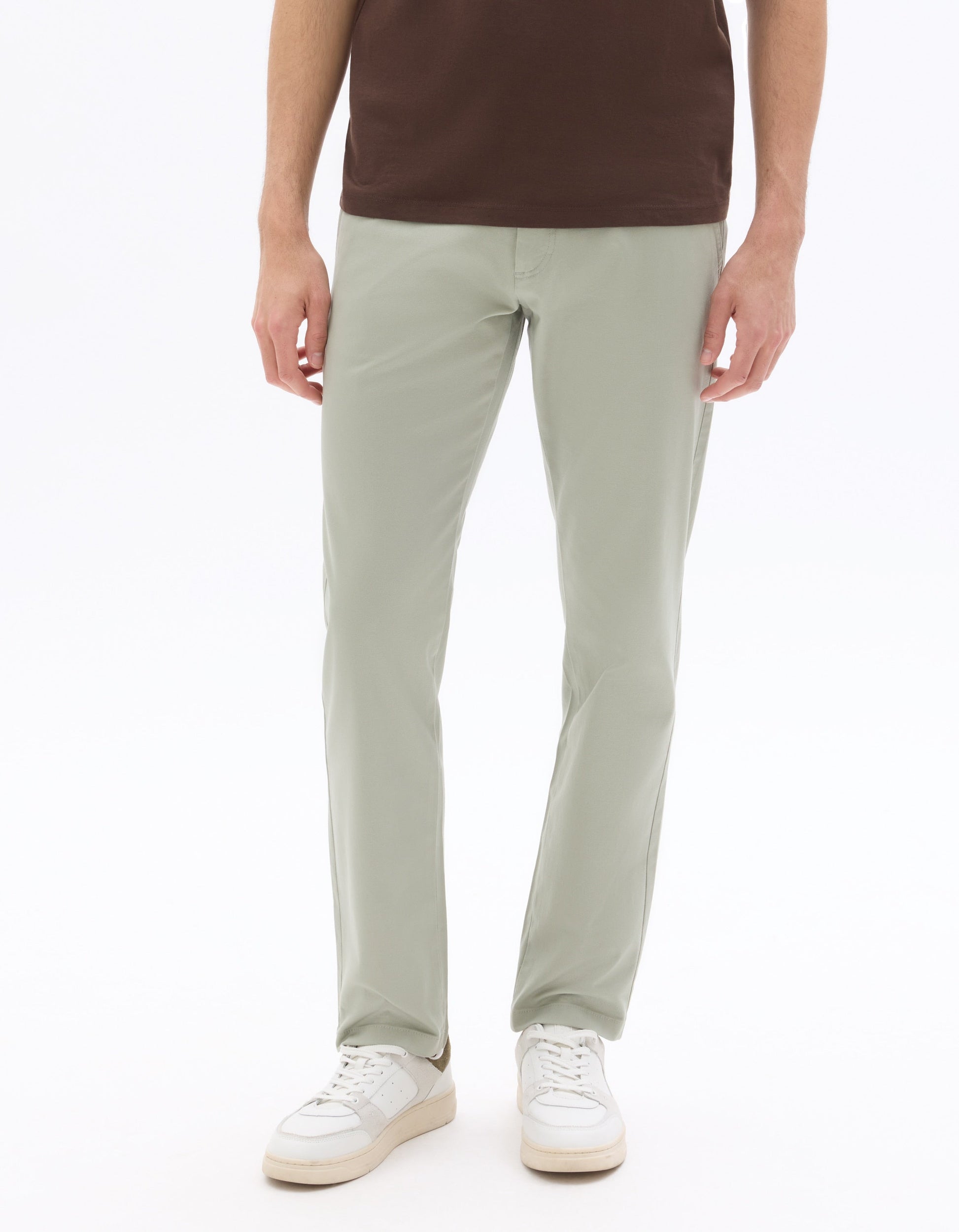 Slim Fit Stretch Cotton Chino Pants - Regular Length Celio