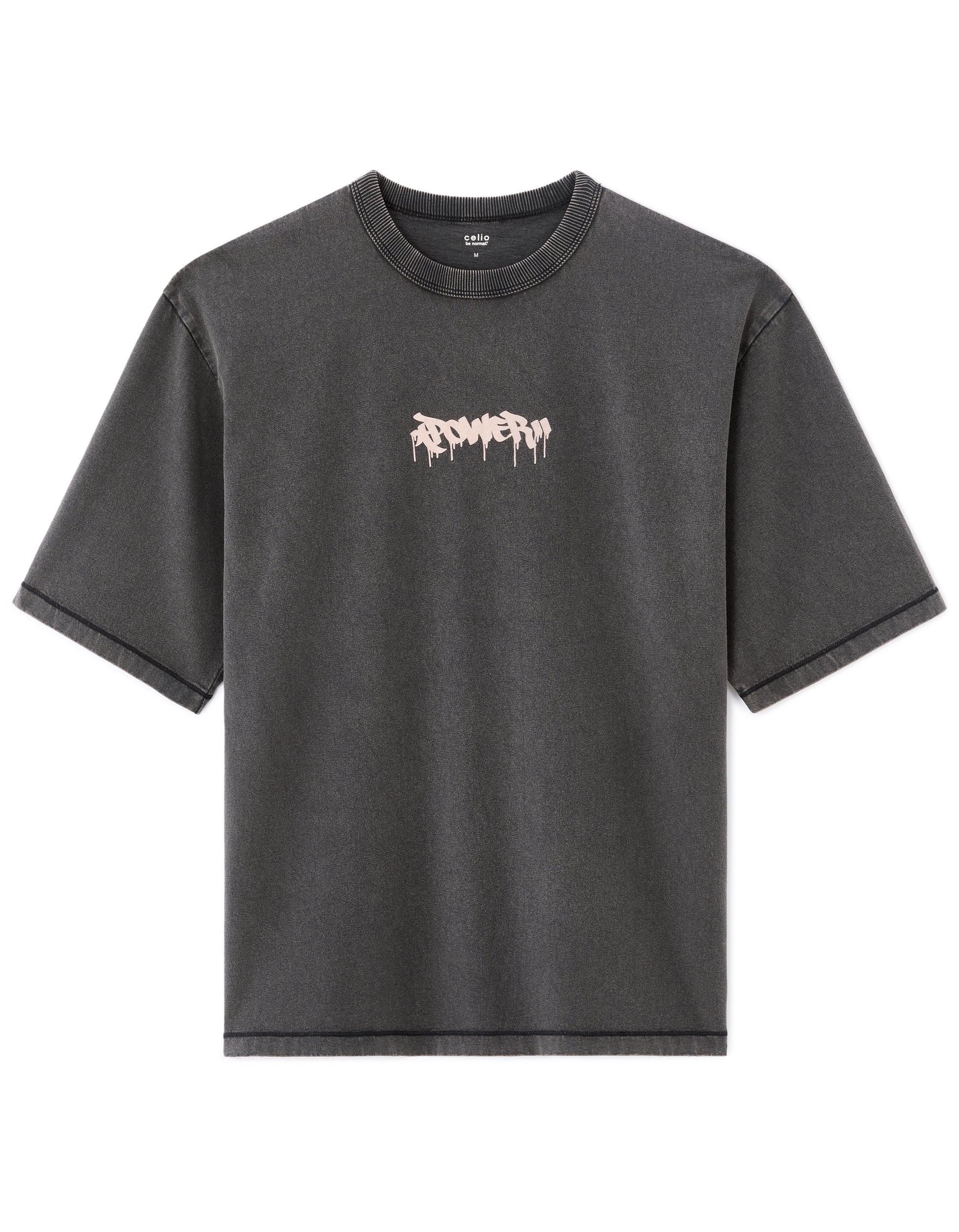 Black Short Sleeves Tshirt - Celio Lebanon