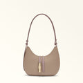 Shoulder Bag Gcc-Furla Goccia Stucco Gray+Mauve
