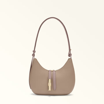 Shoulder Bag Gcc-Furla Goccia Stucco Gray+Mauve