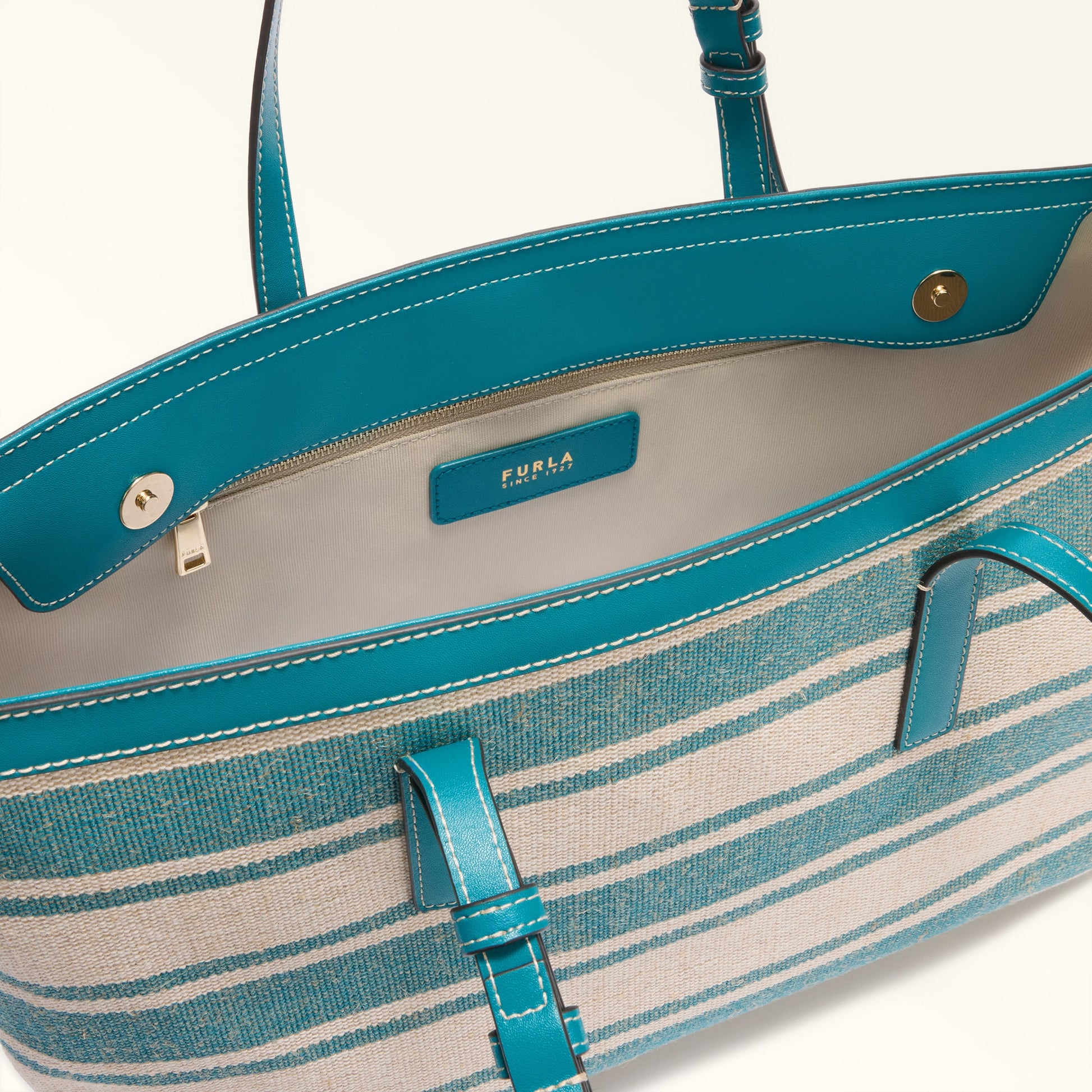 Furla Debby L Tote in Blue - Bags 