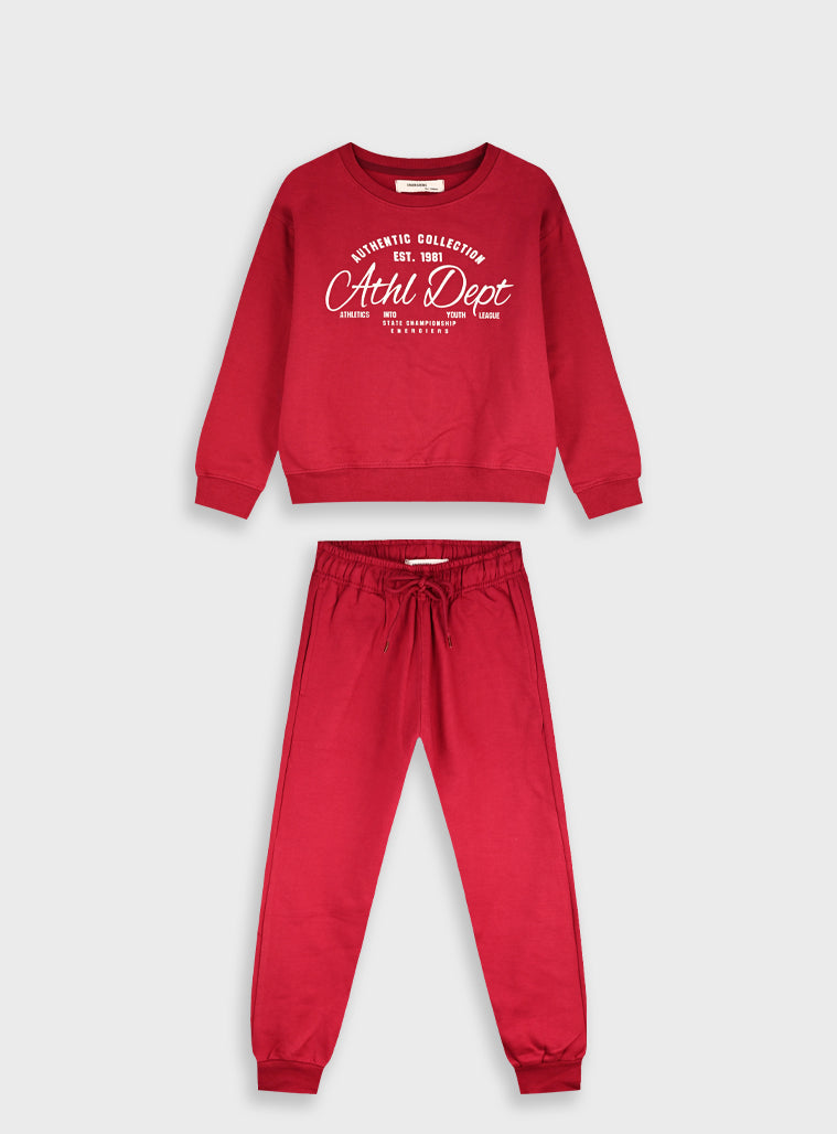 Cotton Girl Tracksuit - Violet