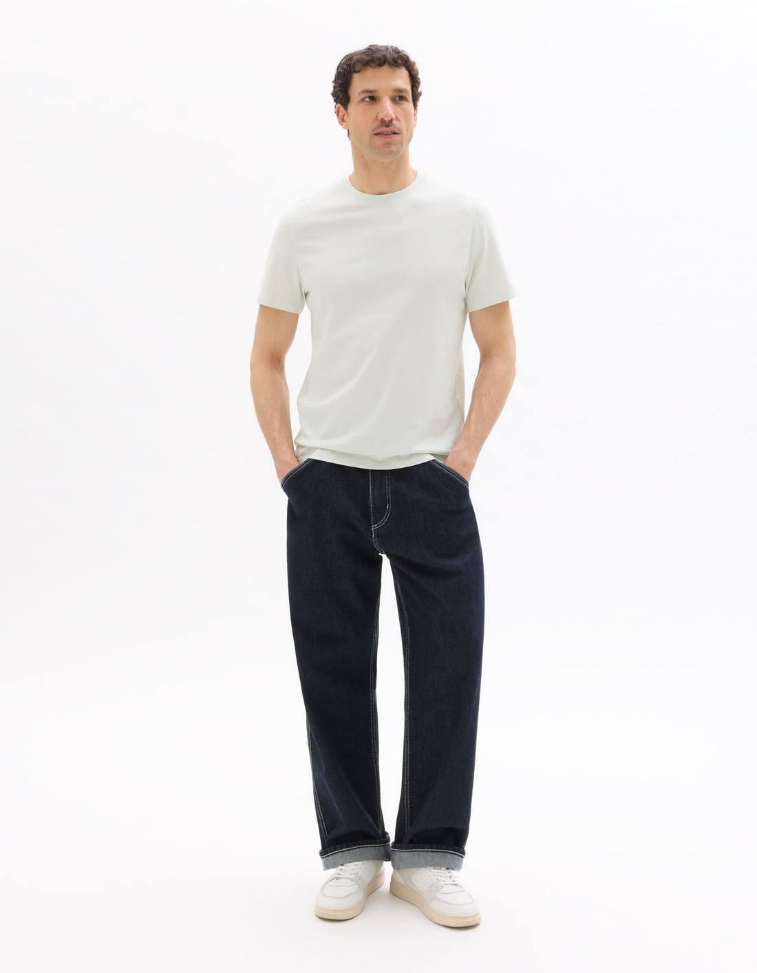 Regular Fit Crew Neck 100% Cotton T-Shirt Celio