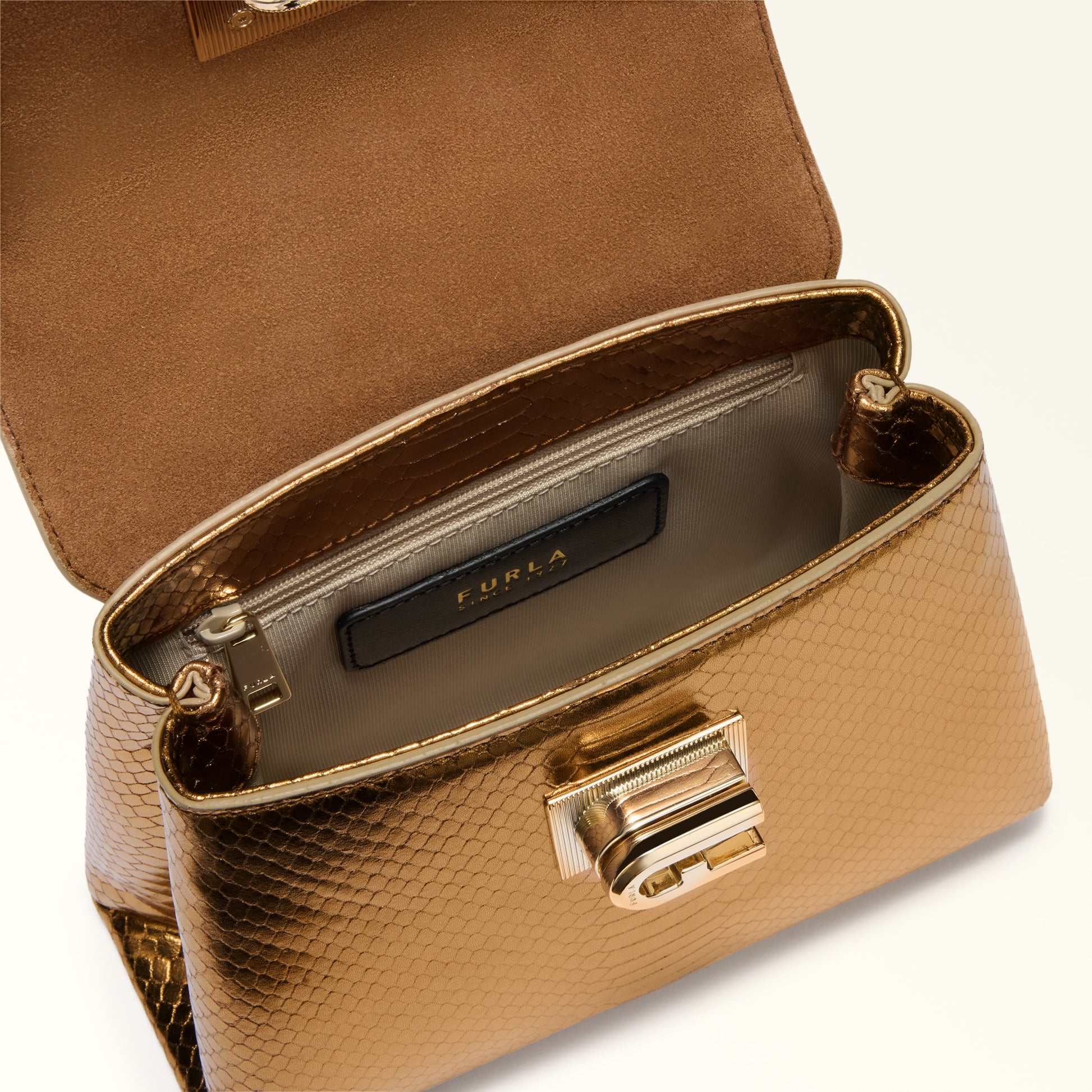 Furla 1927 Mini Top Handle Bag In Leather