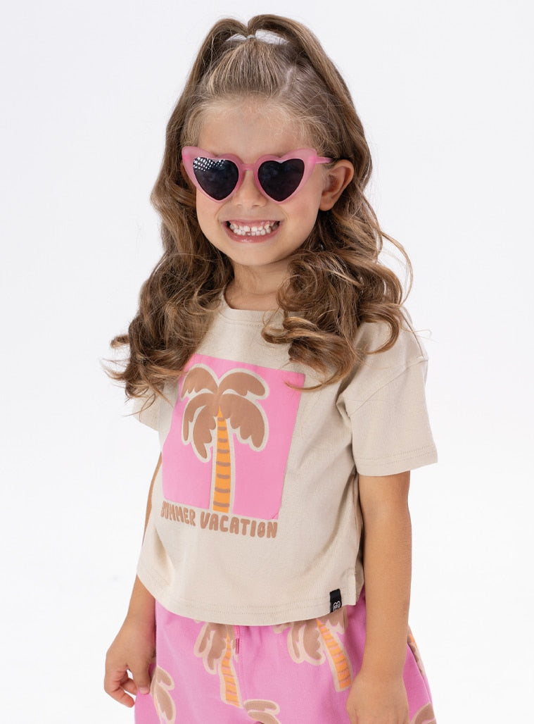 Pink Set(Blouse,Shorts) for Girls